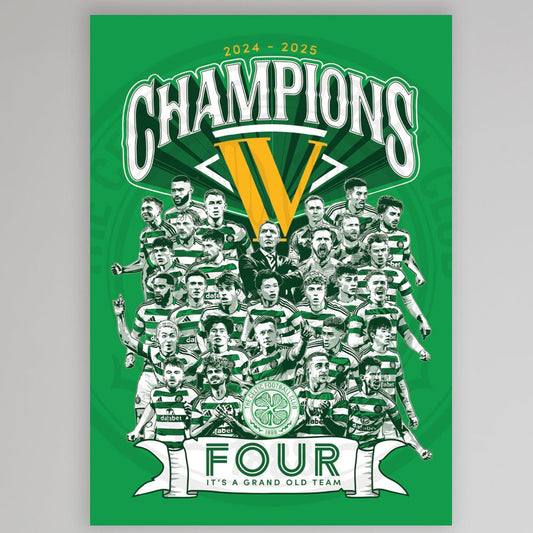 Celtic 2024/25 Champions Poster