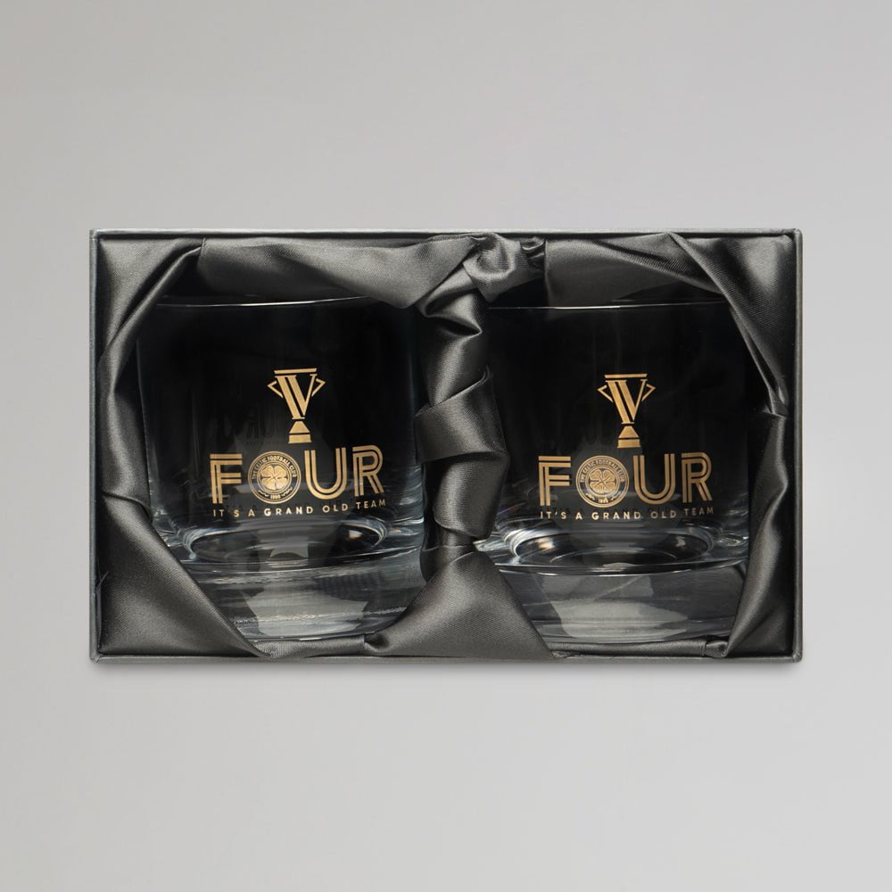 Celtic 2024/25 Champions Set of 2 Whisky Glasses