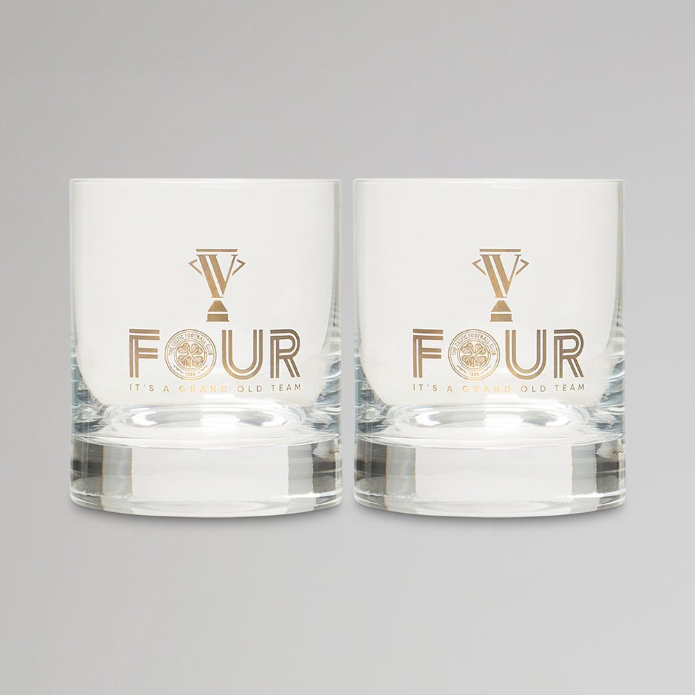 Celtic 2024/25 Champions Set of 2 Whisky Glasses