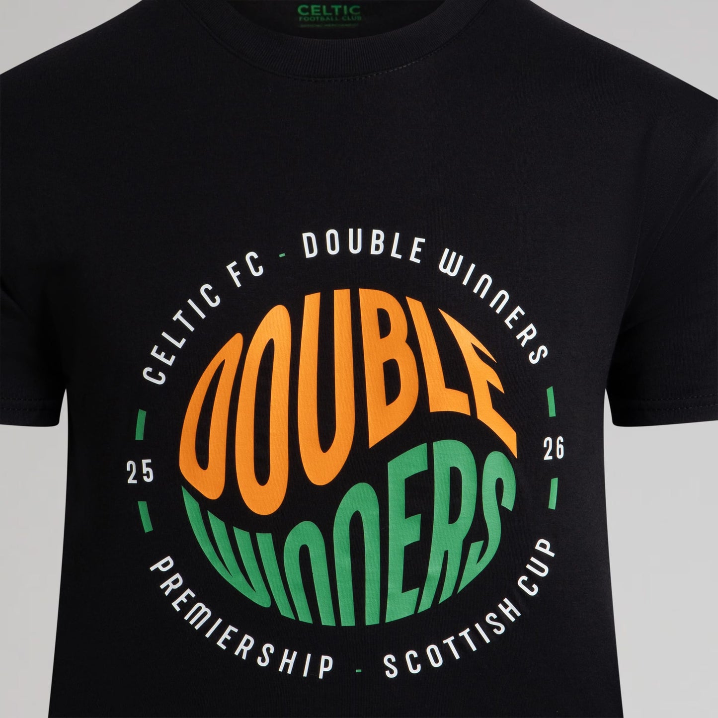 Celtic 2025/26 Double Winners Junior T-Shirt