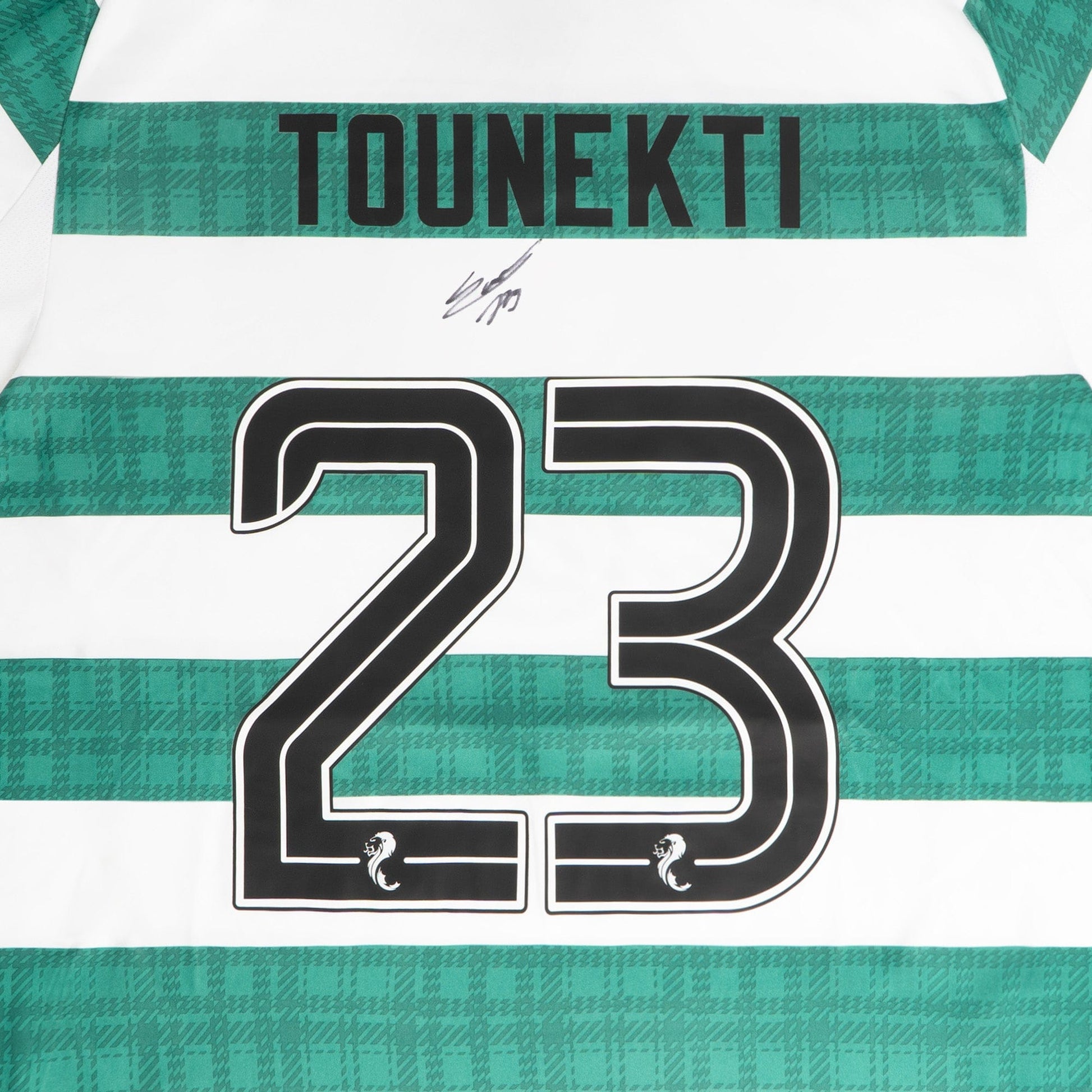 Celtic 2025/26 Sebastian Tounekti Signed Home Jersey
