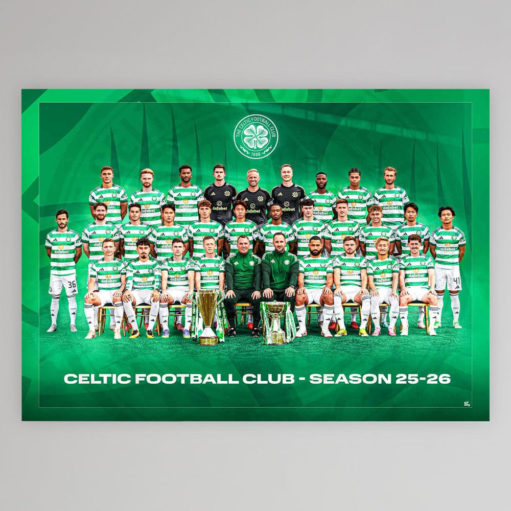 Celtic 2025/26 Team Poster