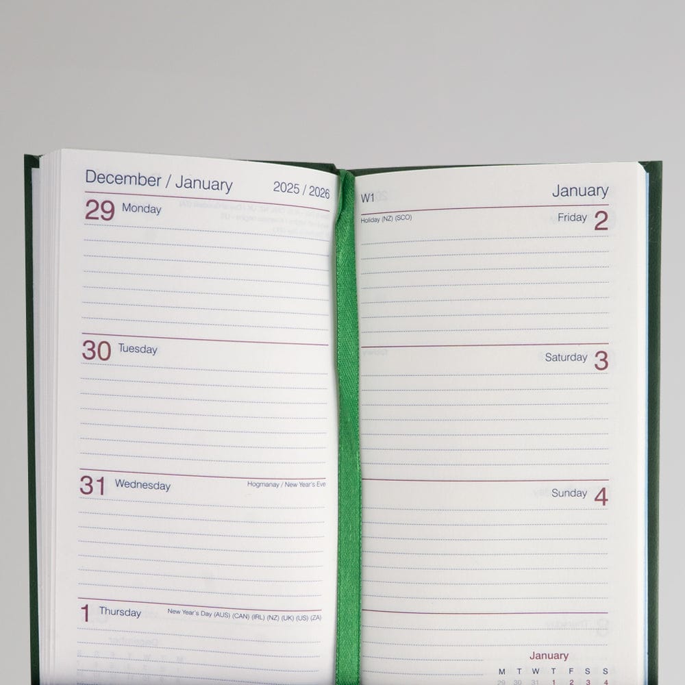 Celtic 2026 Green Pocket Diary