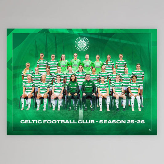 Celtic 25/26 Women's Team Poster