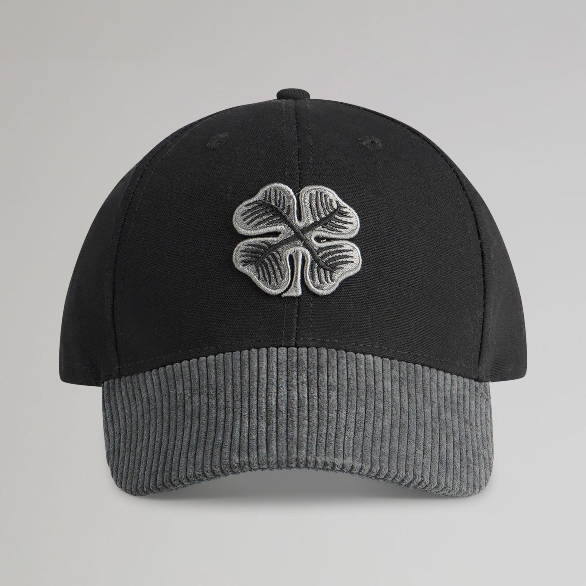 Celtic Adult Clover Cord Black and Grey Cap
