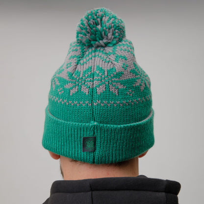 Celtic Adult Fair Isle Pom Beanie