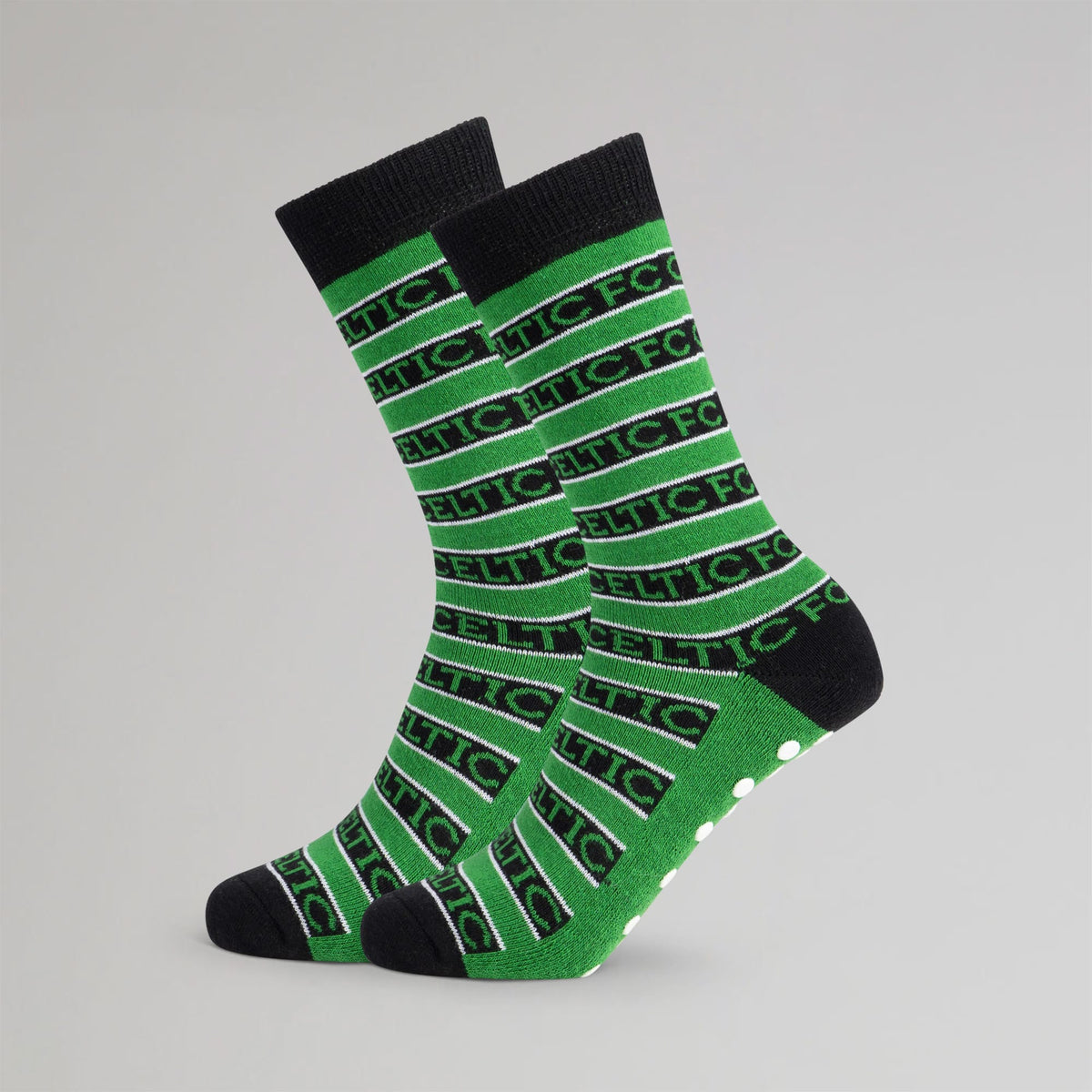 Celtic Adult Stripe Grip Slipper Socks