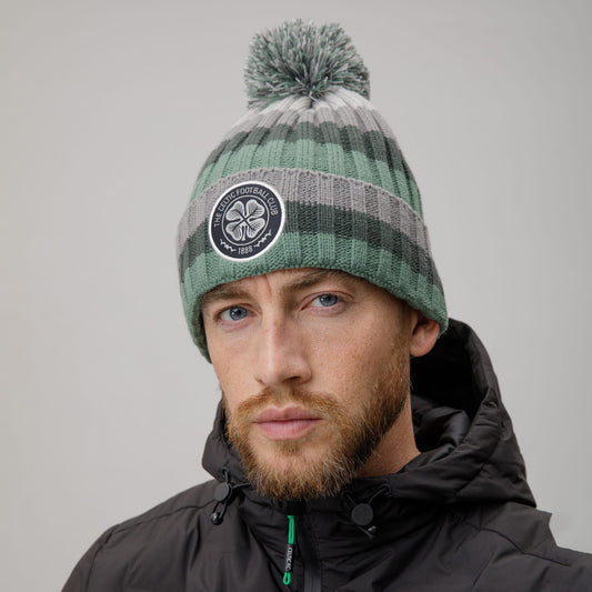 Celtic Adult Stripe Ribbed Beanie