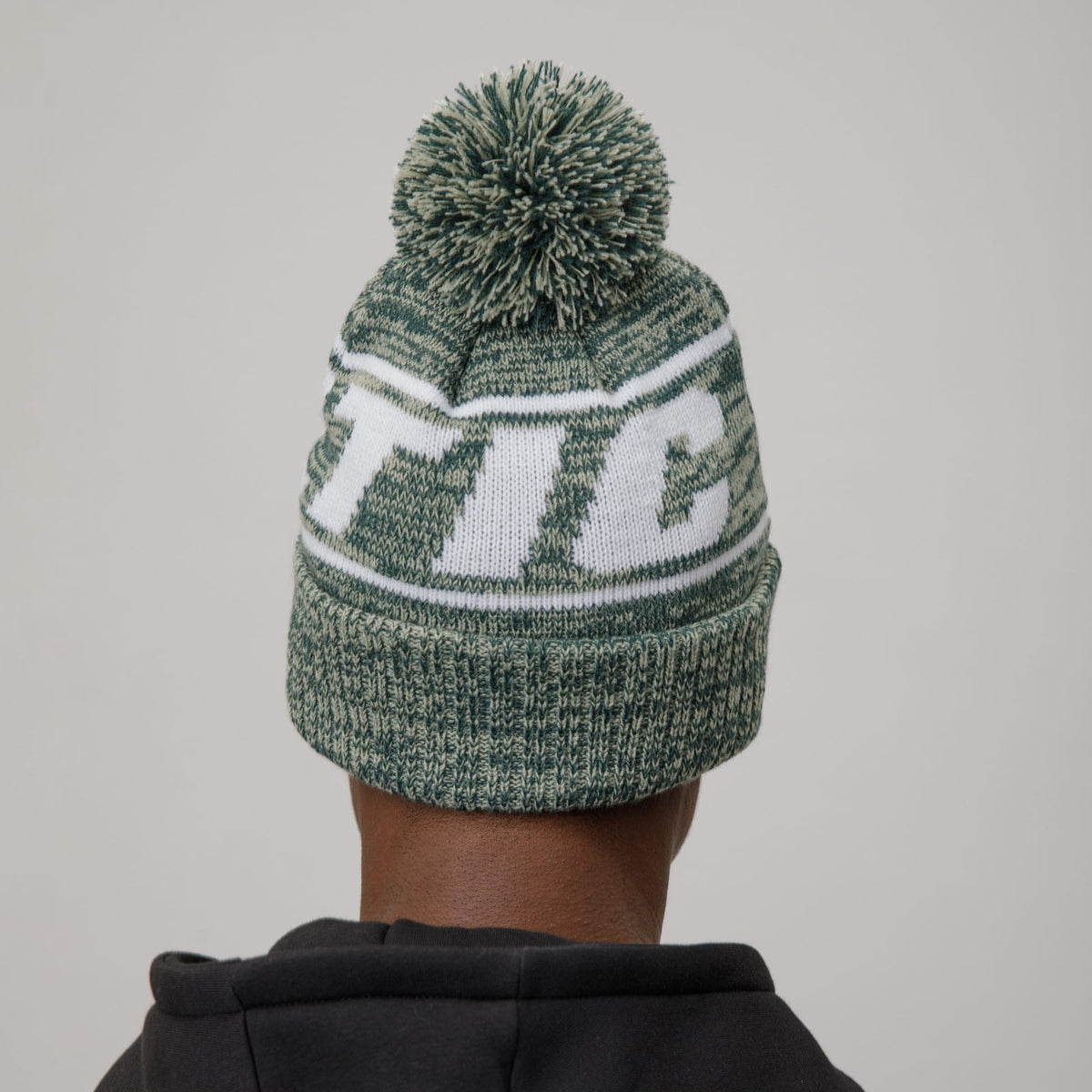 Celtic Adult Text Print Green Beanie