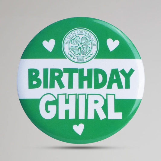 Celtic Birthday Ghirl Button Badge