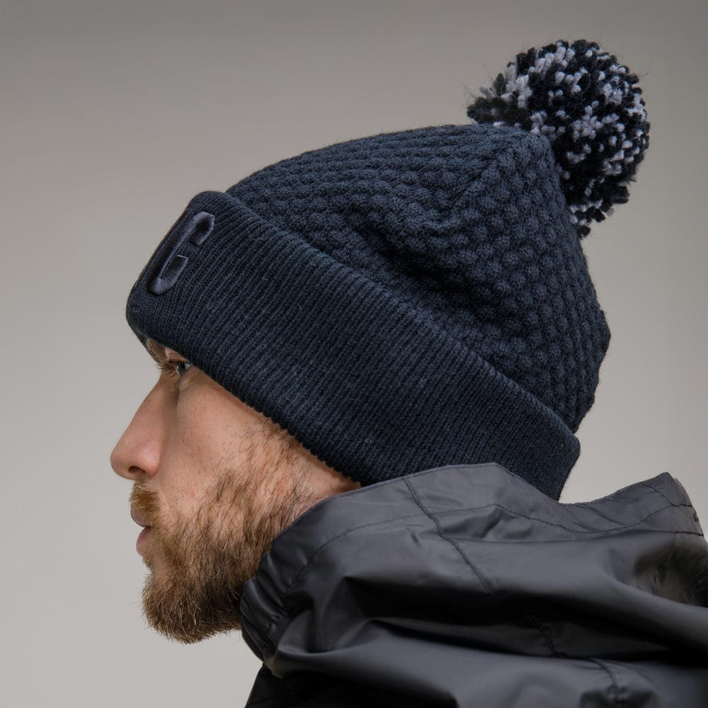 Celtic Black Tonal Pom Beanie