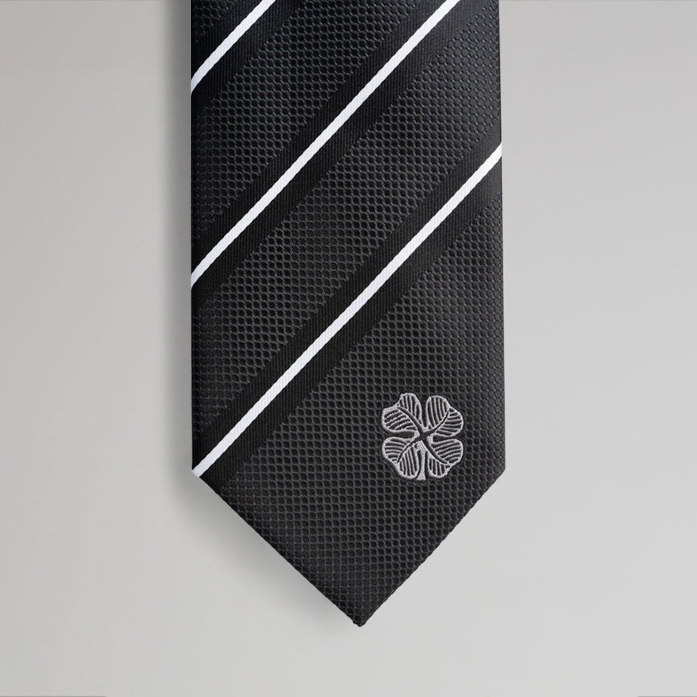 Celtic Black Tonal Stripe Tie