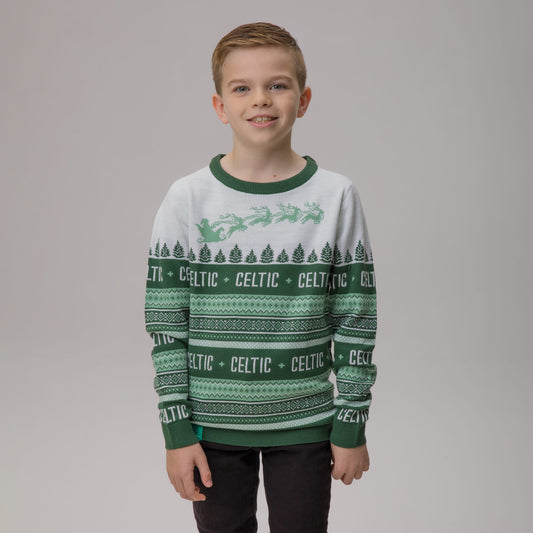 Celtic Christmas Junior Nordic Print Knit Jumper