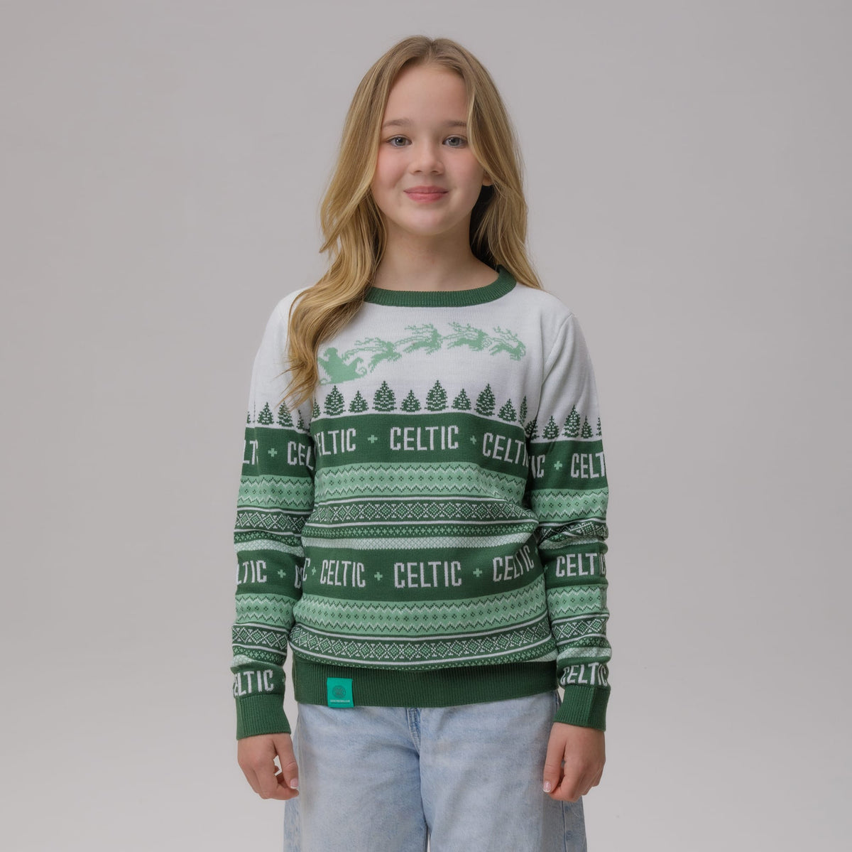 Celtic Christmas Junior Nordic Print Knit Jumper