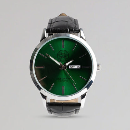 Celtic Classic Leather Strap Watch