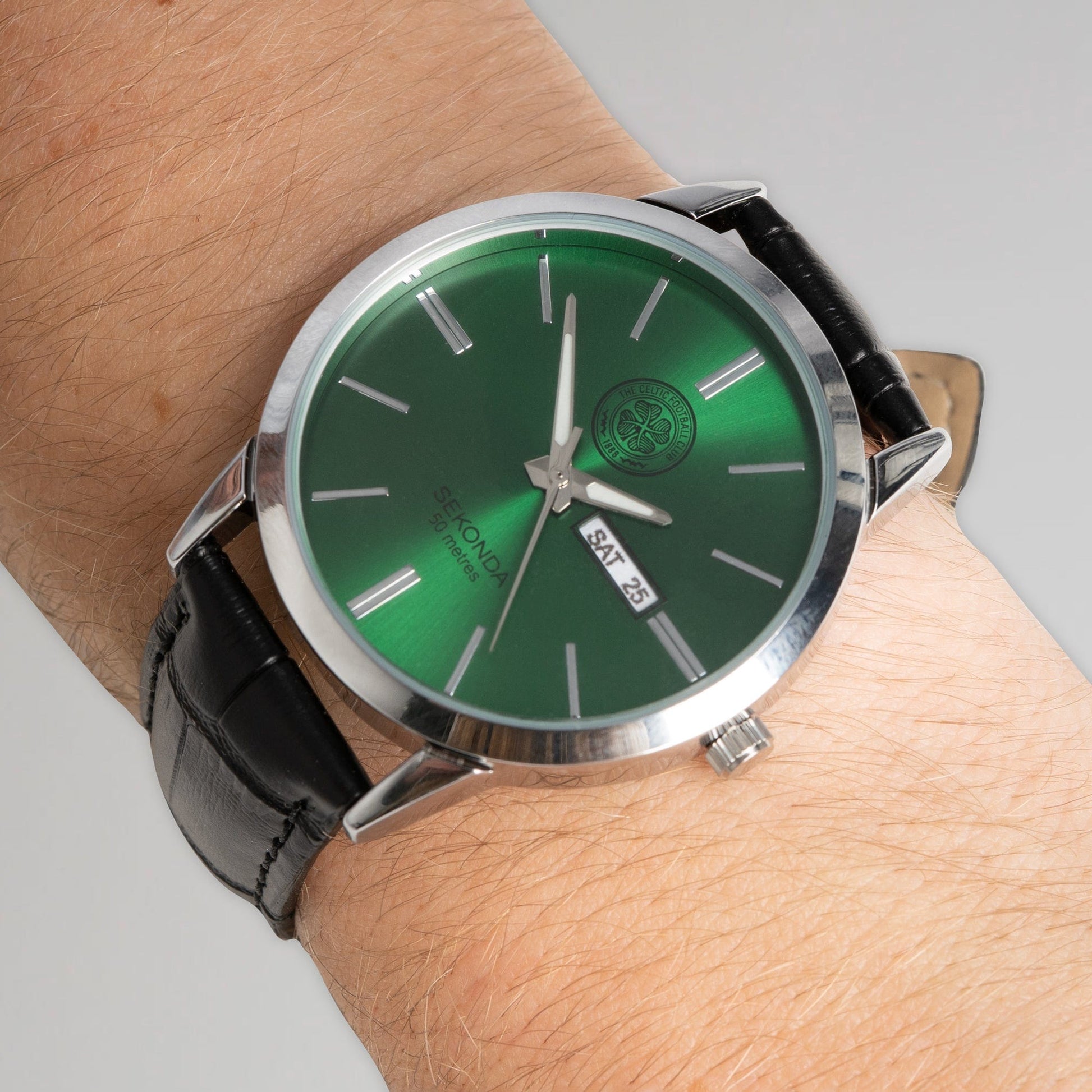 Celtic Classic Leather Strap Watch