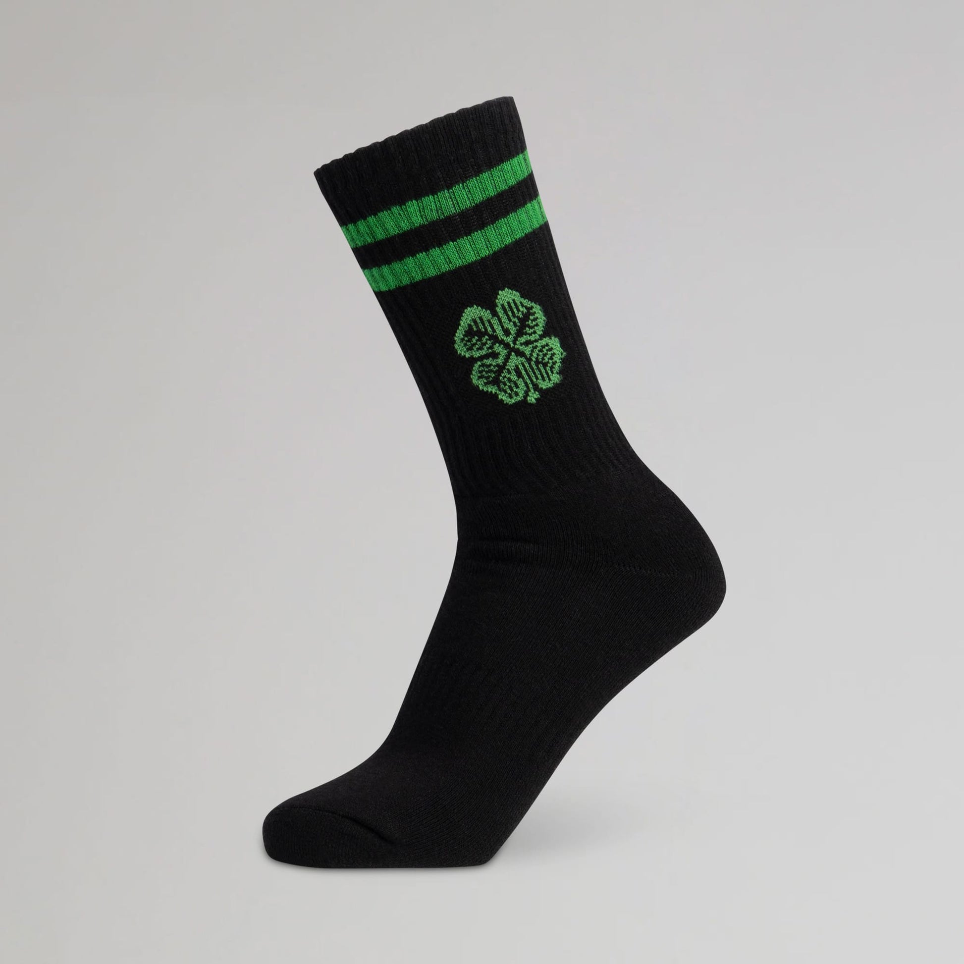 Celtic Clover Black socks 3 Pack