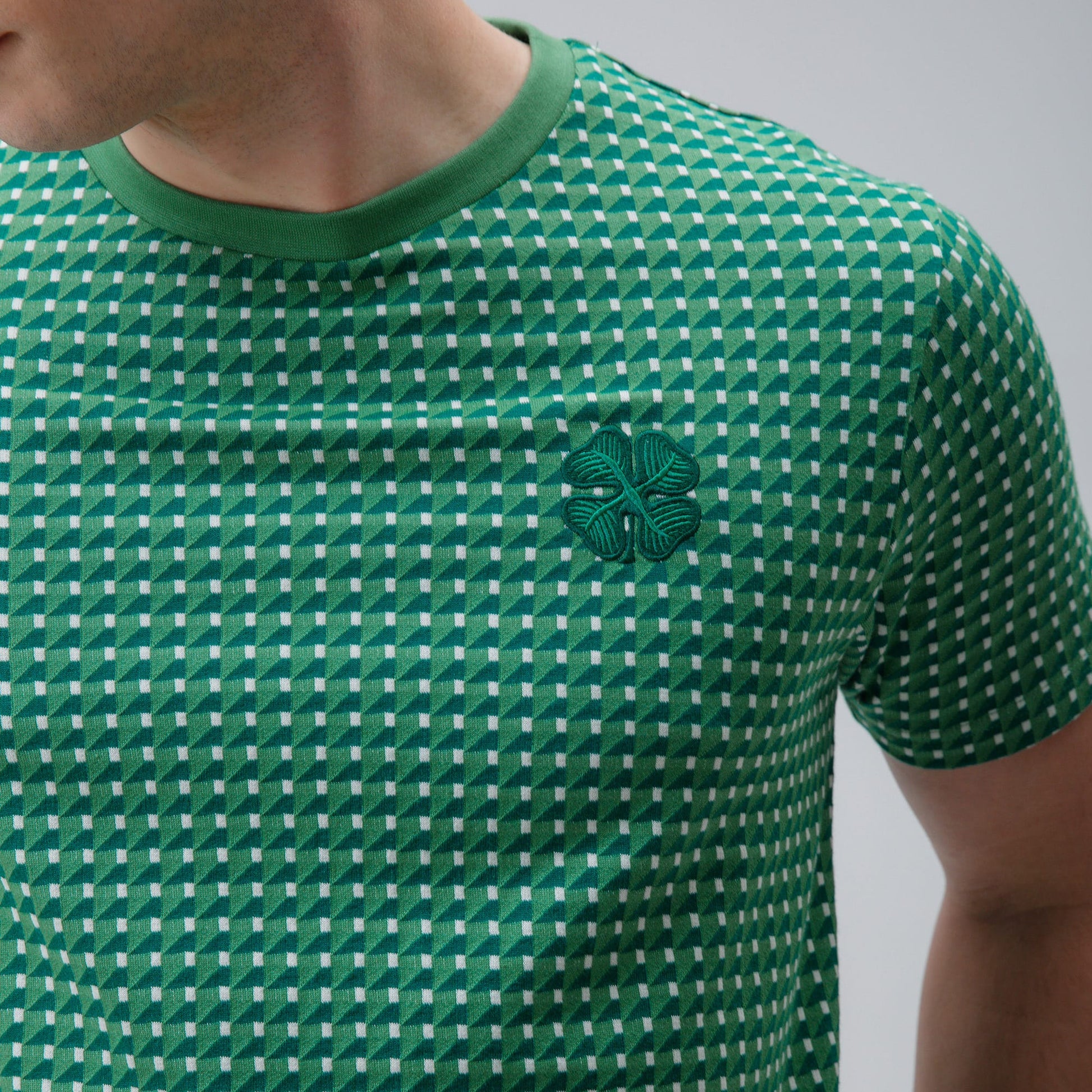Celtic Clover Men's Jacquard T-Shirt