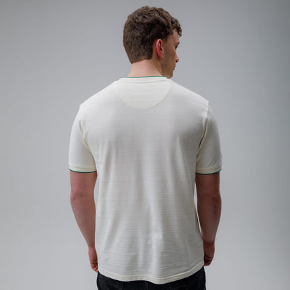 Celtic Clover Men's Jacquard White T-Shirt