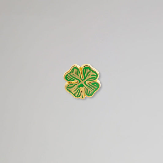 Celtic Clover Pin Badge