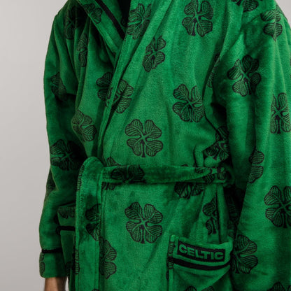 Celtic Clover Print Robe