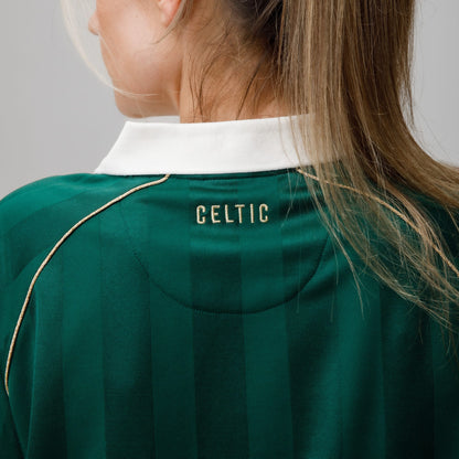Celtic Clover Women's Cropped Green Football Jersey