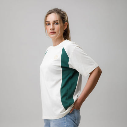 Celtic Clover Women's Green Side Panel Oversized T-Shirt