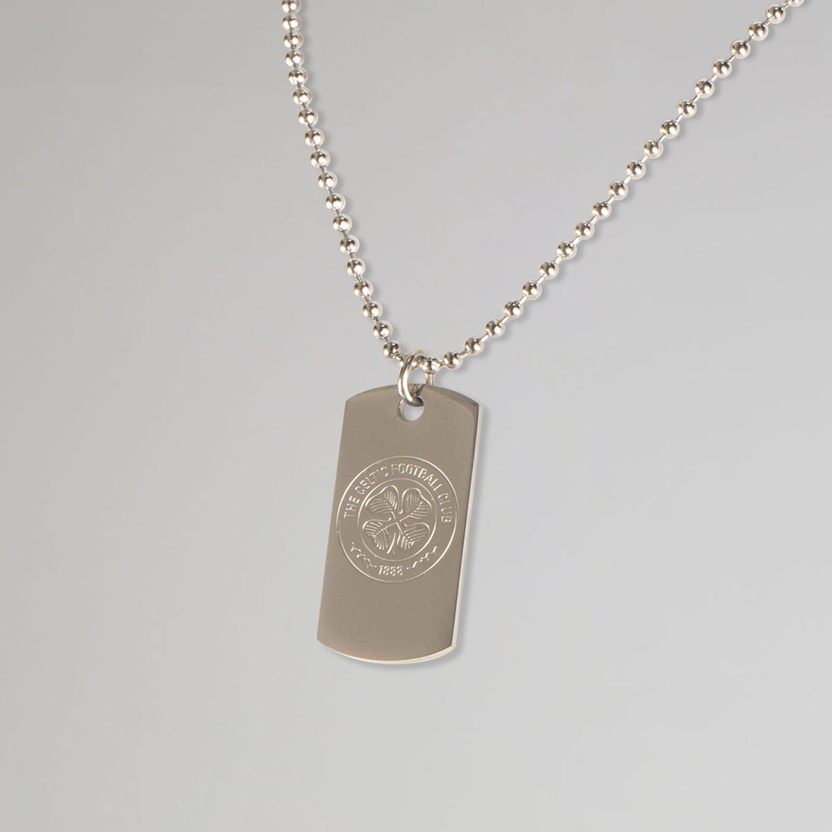 Celtic Crest Dog Tag Chain Necklace
