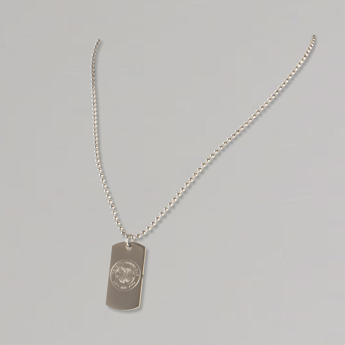 Celtic Crest Dog Tag Chain Necklace