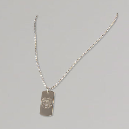 Celtic Crest Dog Tag Chain Necklace