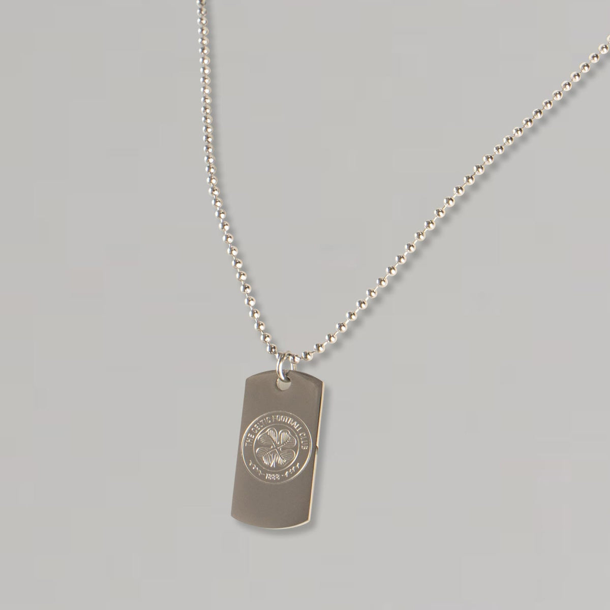 Celtic Crest Dog Tag Chain Necklace