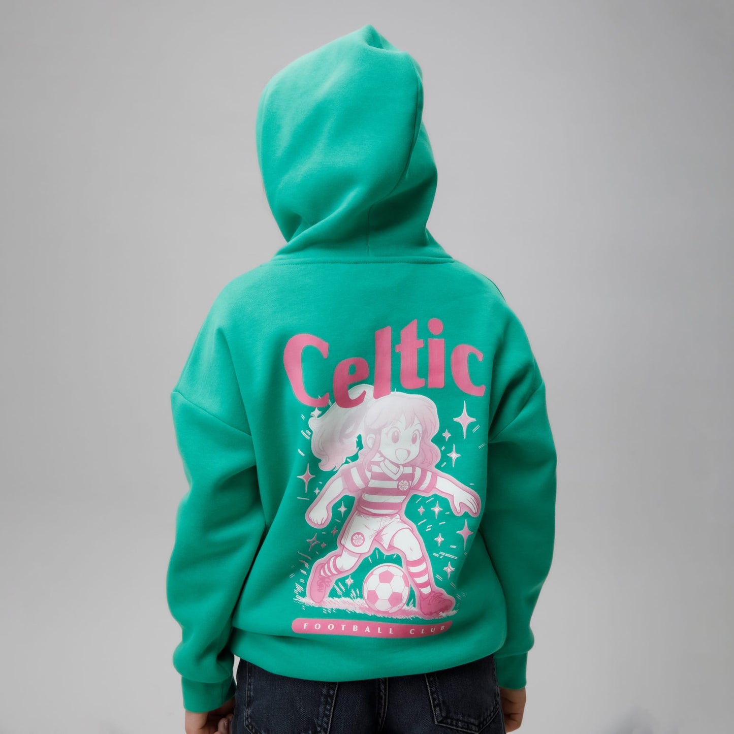 Celtic Crest Junior Anime Print Hoodie