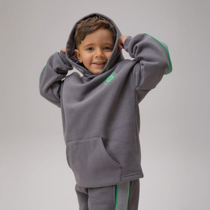 Celtic Crest Junior Back Print Dark Grey Hoodie