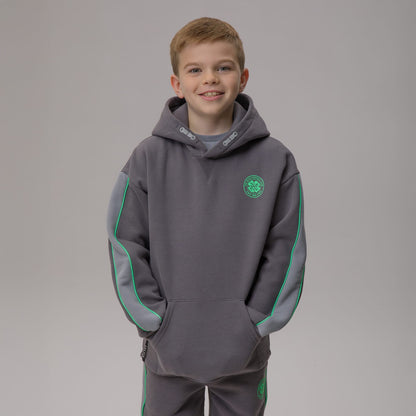 Celtic Crest Junior Back Print Dark Grey Hoodie