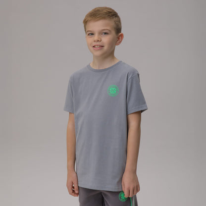Celtic Crest Junior Back Print Grey T-Shirt