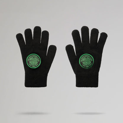 Celtic Crest Junior Black Gloves
