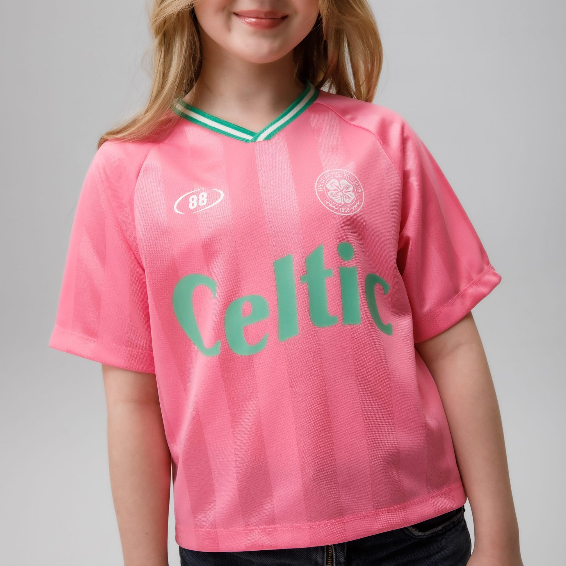 Celtic Crest Junior Cropped Football Jersey