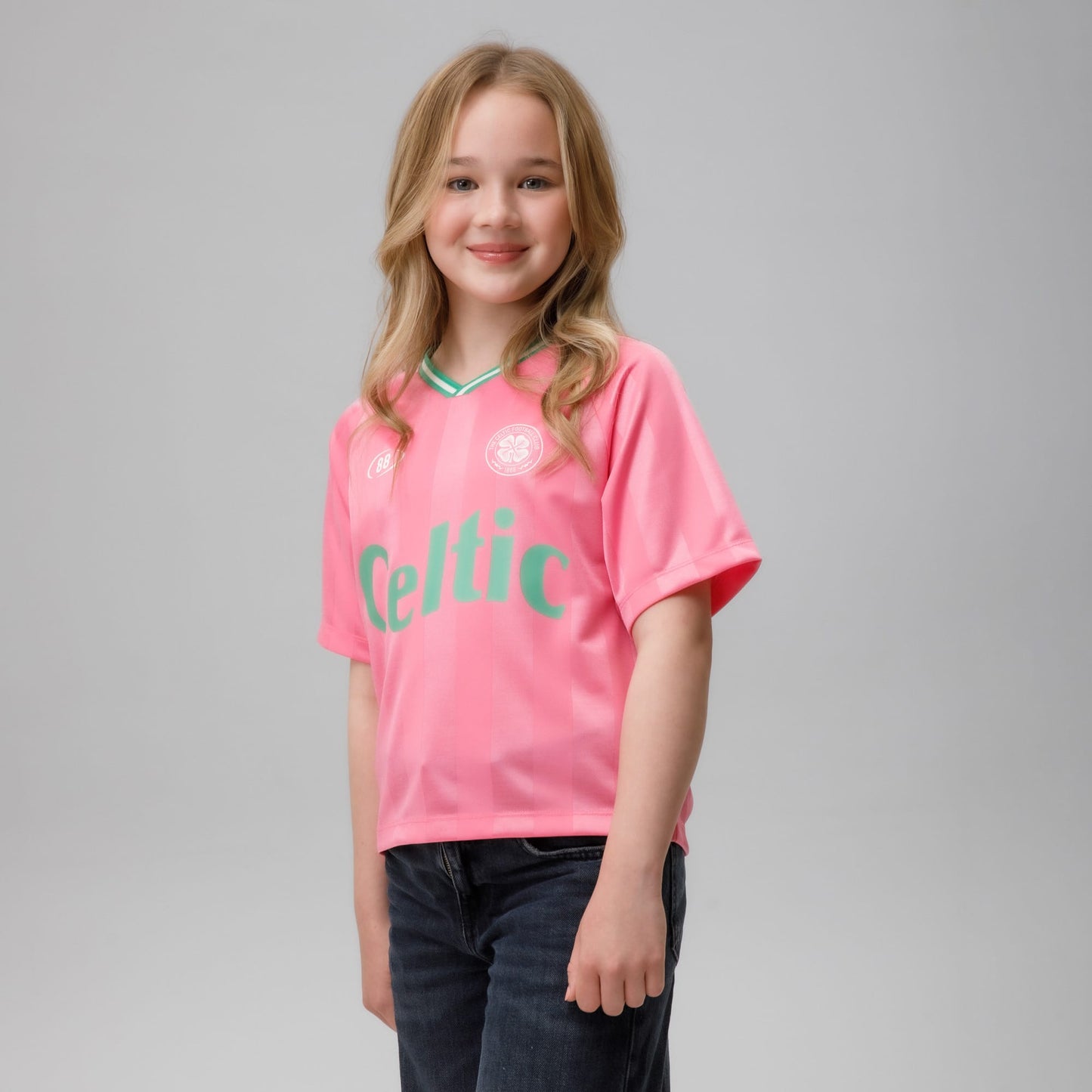 Celtic Crest Junior Cropped Football Jersey