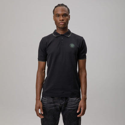 Celtic Crest Men's Black Polo Shirt