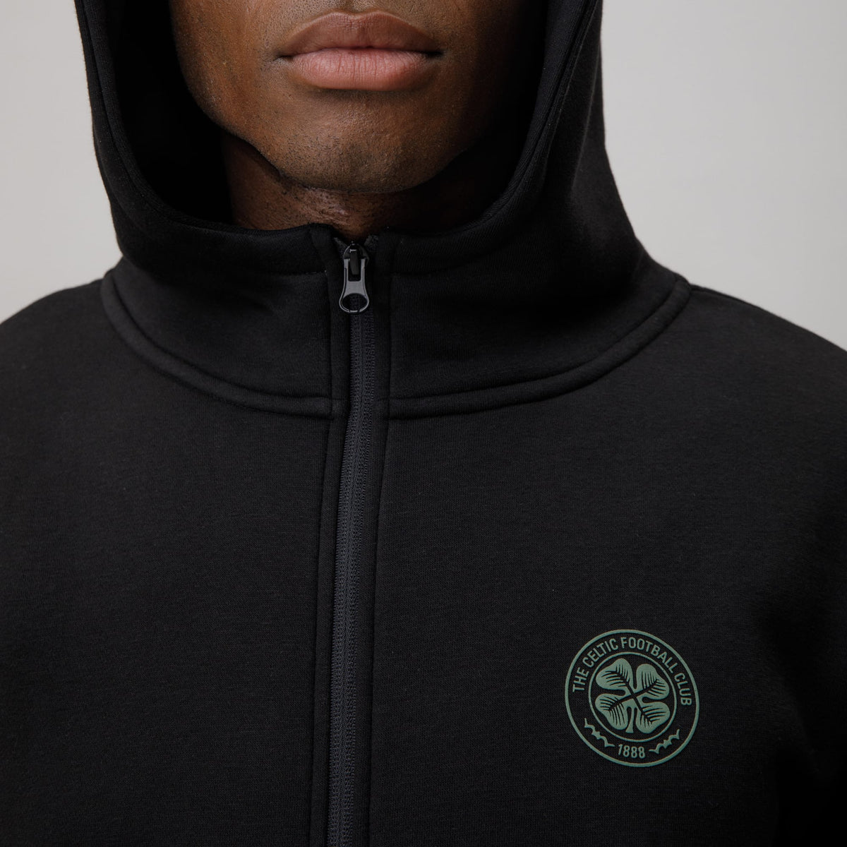 Celtic Crest Men's Black Zip Hoodie
