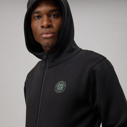 Celtic Crest Men's Black Zip Hoodie