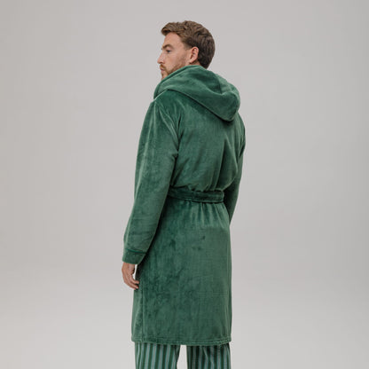 Celtic Crest Men's Green Robe