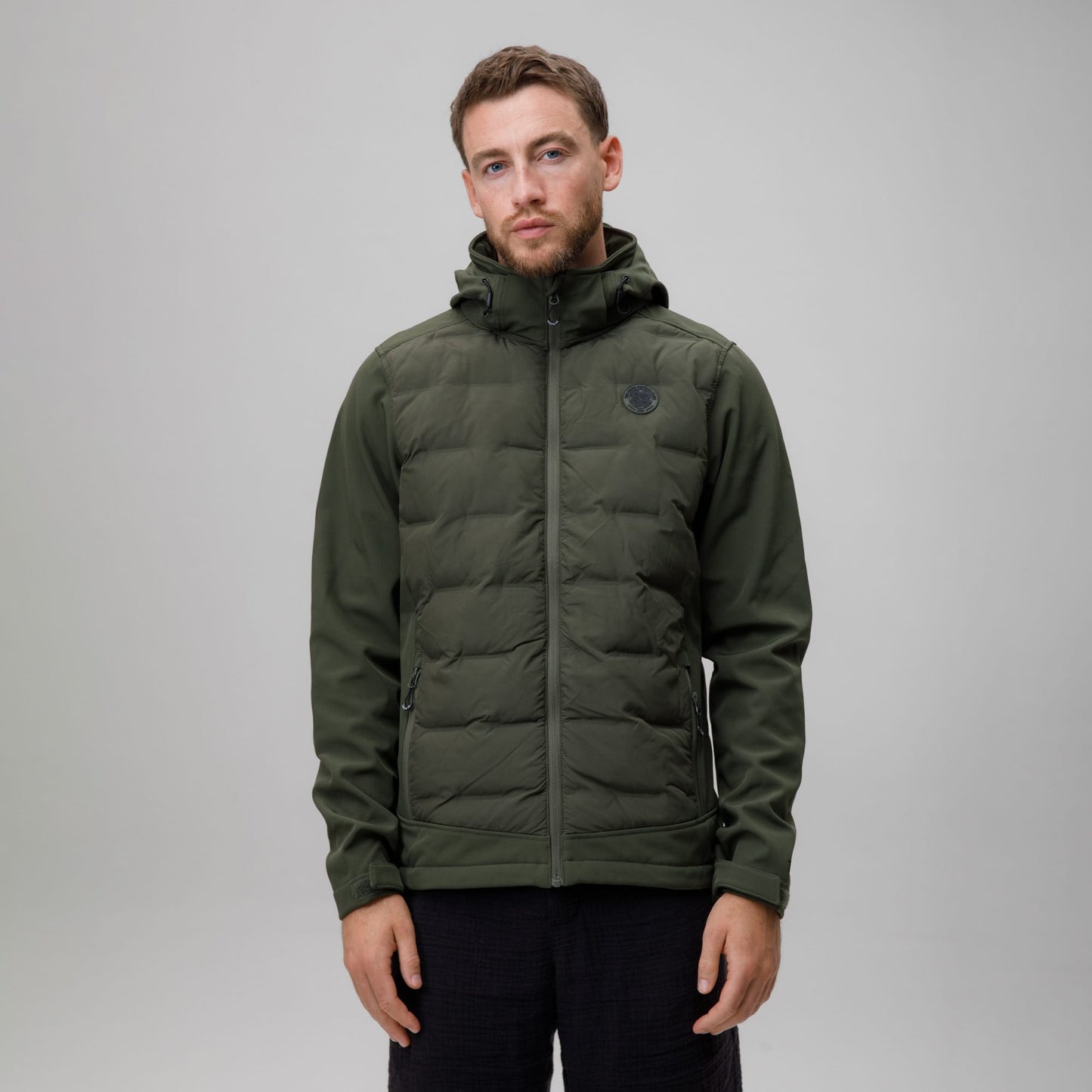 Celtic Crest Men's Hybrid Hooded Jacket