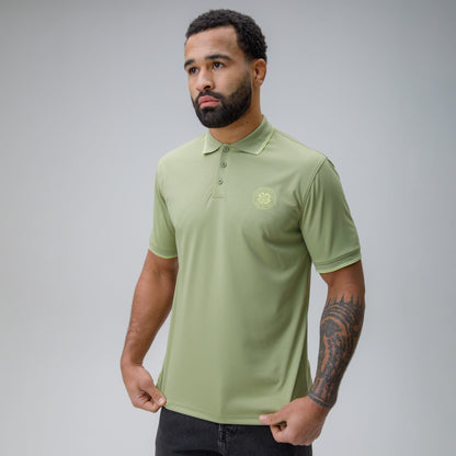 Celtic Crest Men's Khaki Polo Shirt