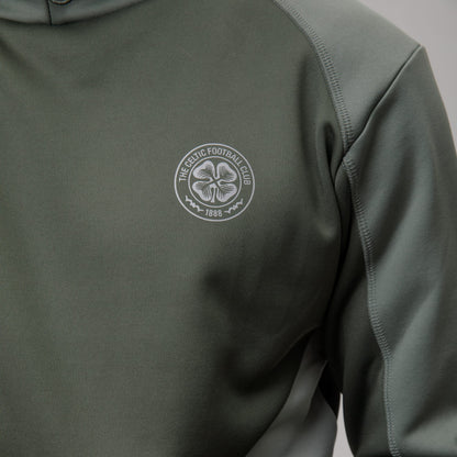 Celtic Crest Men's Sage Panel Hoodie