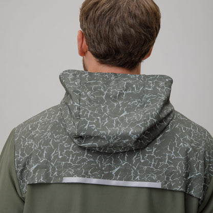 Celtic Crest Men's Windbreaker Sage Print Jacket