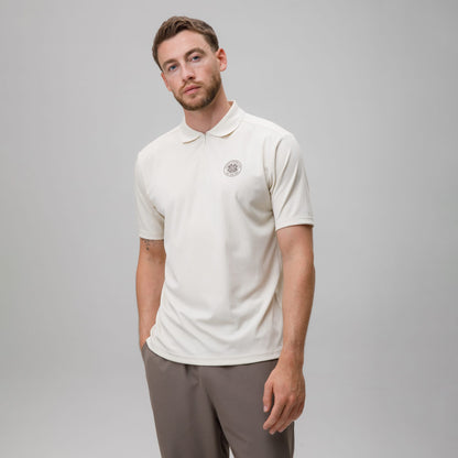 Celtic Crest Men's Zip Polo Shirt