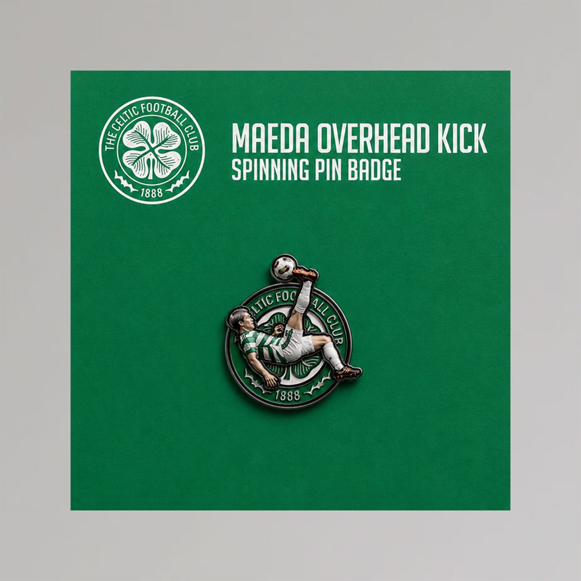 Celtic Daizen Maeda Overhead Kick Pin Badge