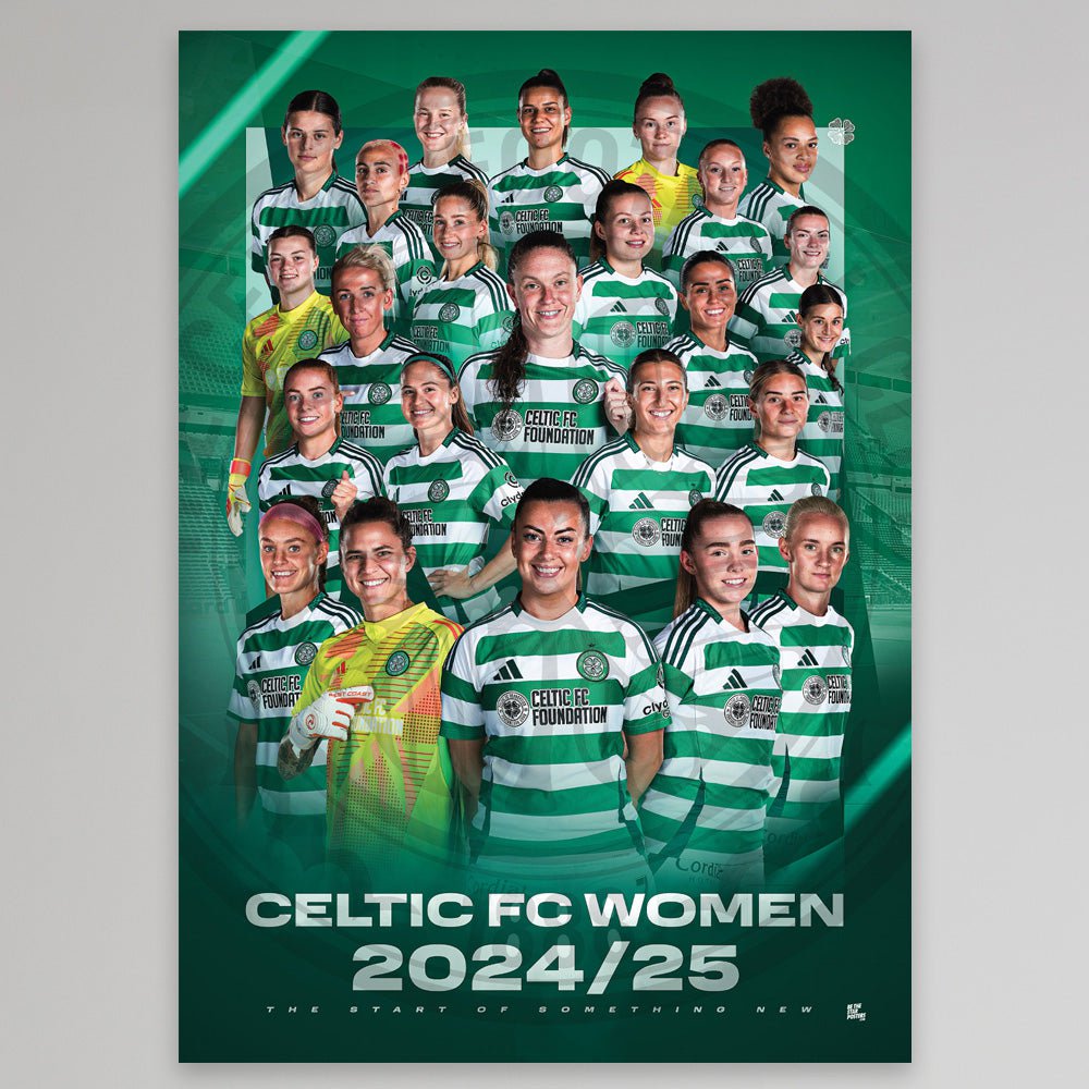 Celtic FC Women's 2024/25 Squad Poster