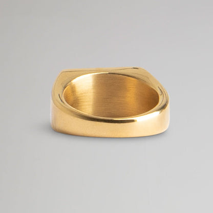 Celtic Gold Plated Signet Ring